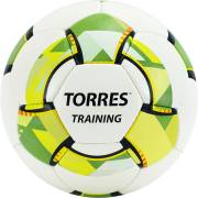 Мяч футбольный Torres Training 5 белый-зеленый-серый