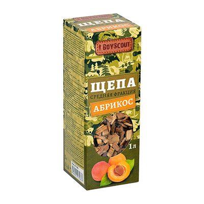 Щепа для копчения Boyscout абрикос 1л