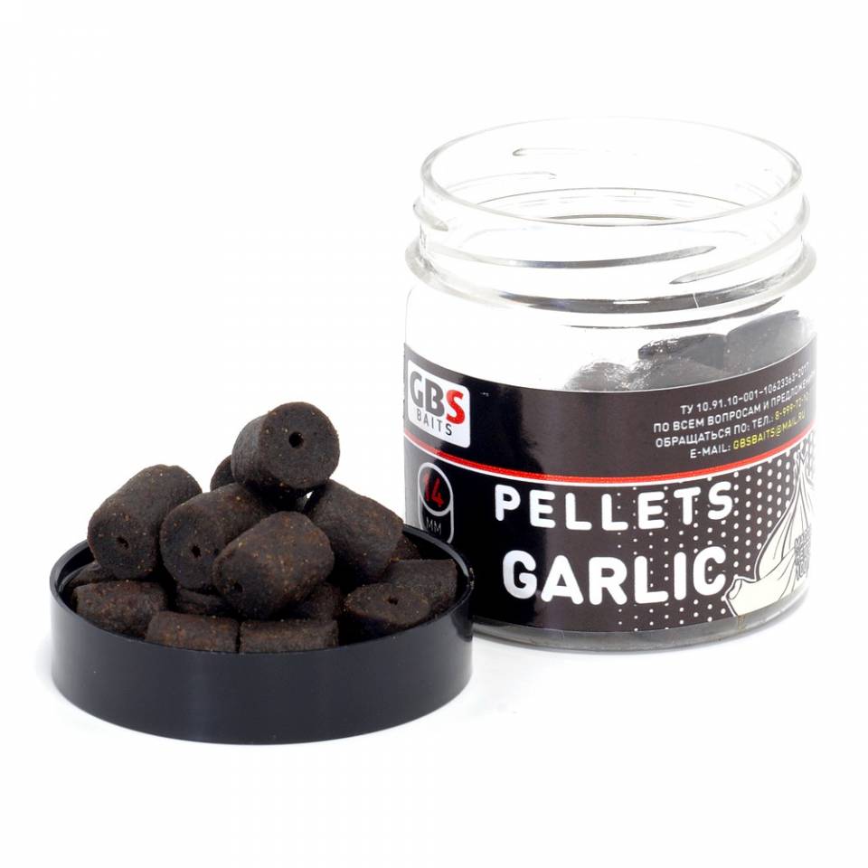 Пеллетс GBS Baits Garlic (Чеснок) 14мм 100гр