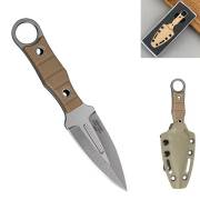 Нож Шип AUS-8 бежевый