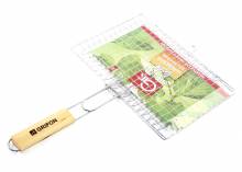 Шампур нерж., (уголок) с деревянной лакиров ручкой "ЭКО" 630(400)х12х1,5 2К-375