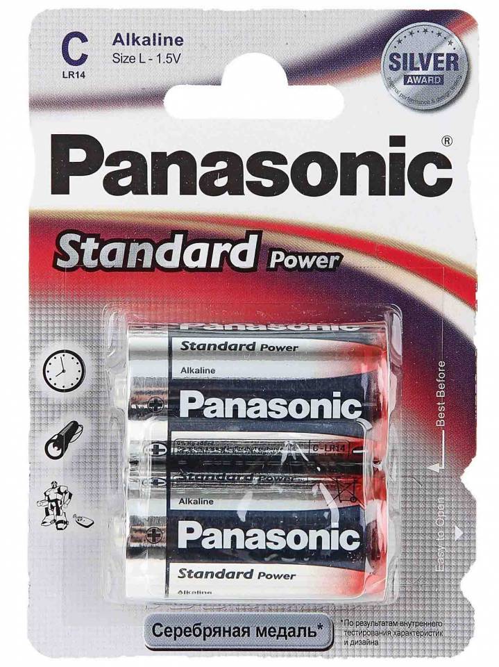 Элемент питания Panasonic LR14 (C) Standart BL2