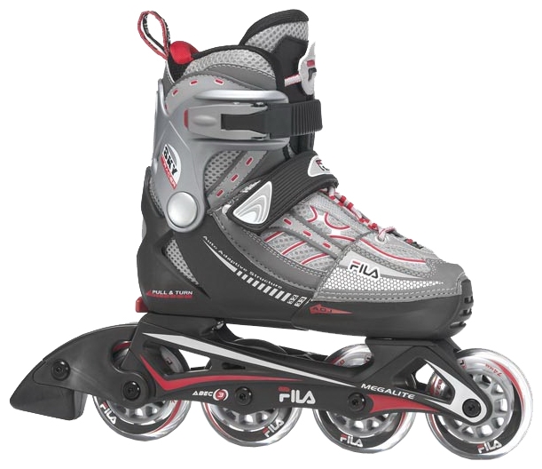 Ролики раздвижные FILA 2009 SKYRACER Black-Red