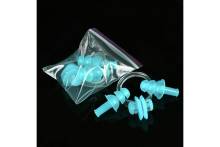 Комплект Беруши и зажим для носа бирюзовый