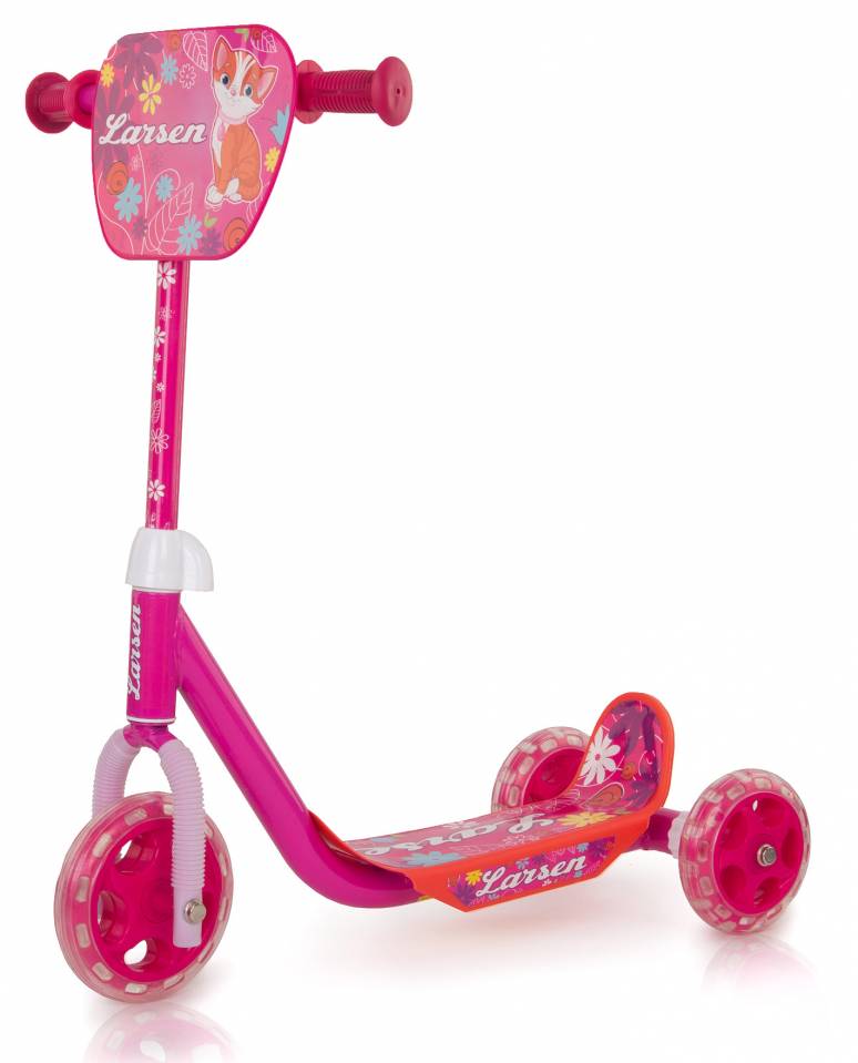 Самокат трехколесный Larsen GIRL