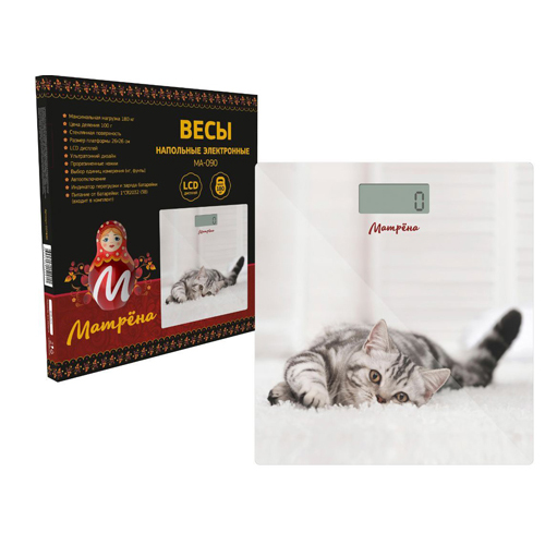 Весы электронные МАТРЕНА МА-090 кот