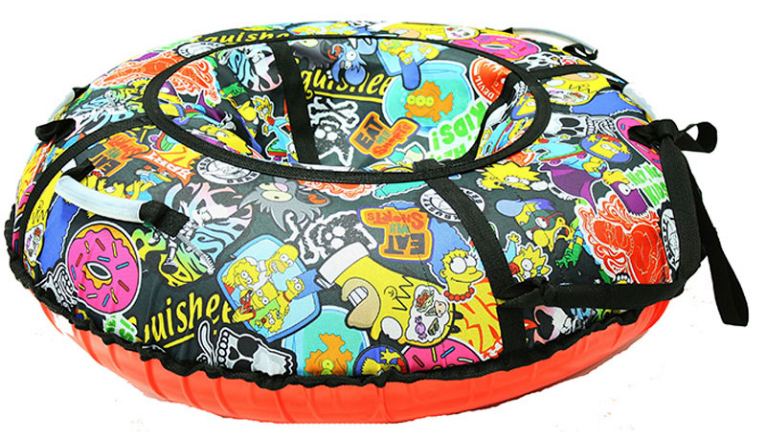 Тюбинг ЧВ 95см Гламур с ручками