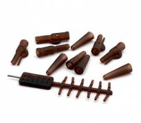 Клипса безопасная Nautilus Lead Clip Heavy Duty-Bolt-Tail Rubber Brown